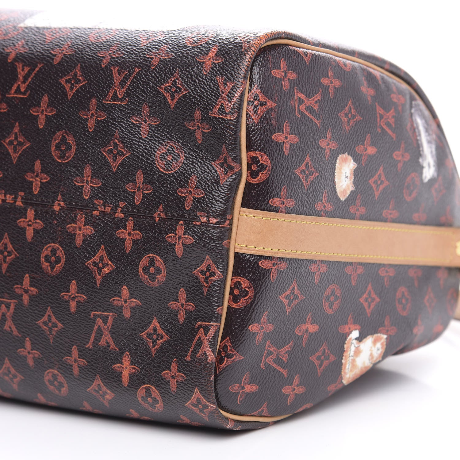 Louis Vuitton Catogram Speedy Bandouliere 30 Marron 10 of 17