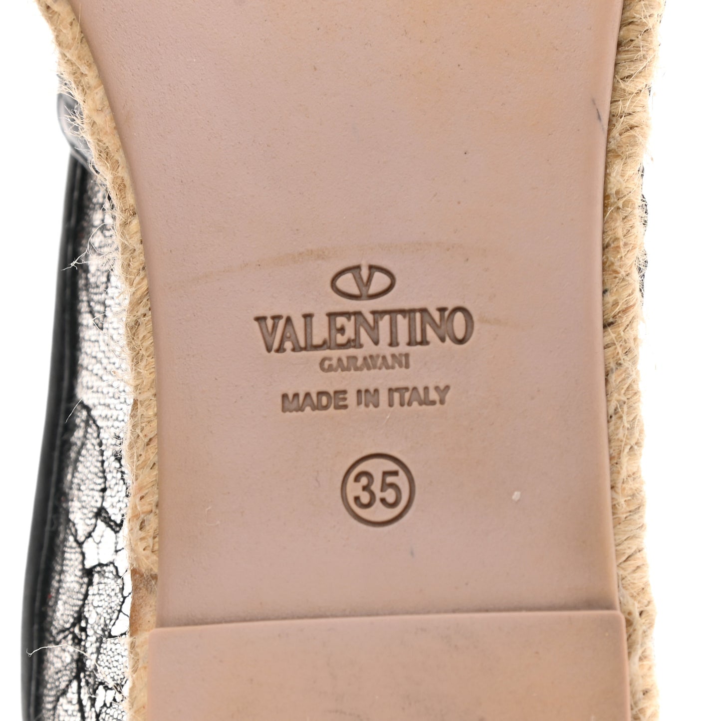 Lace Espadrilles 35 Black