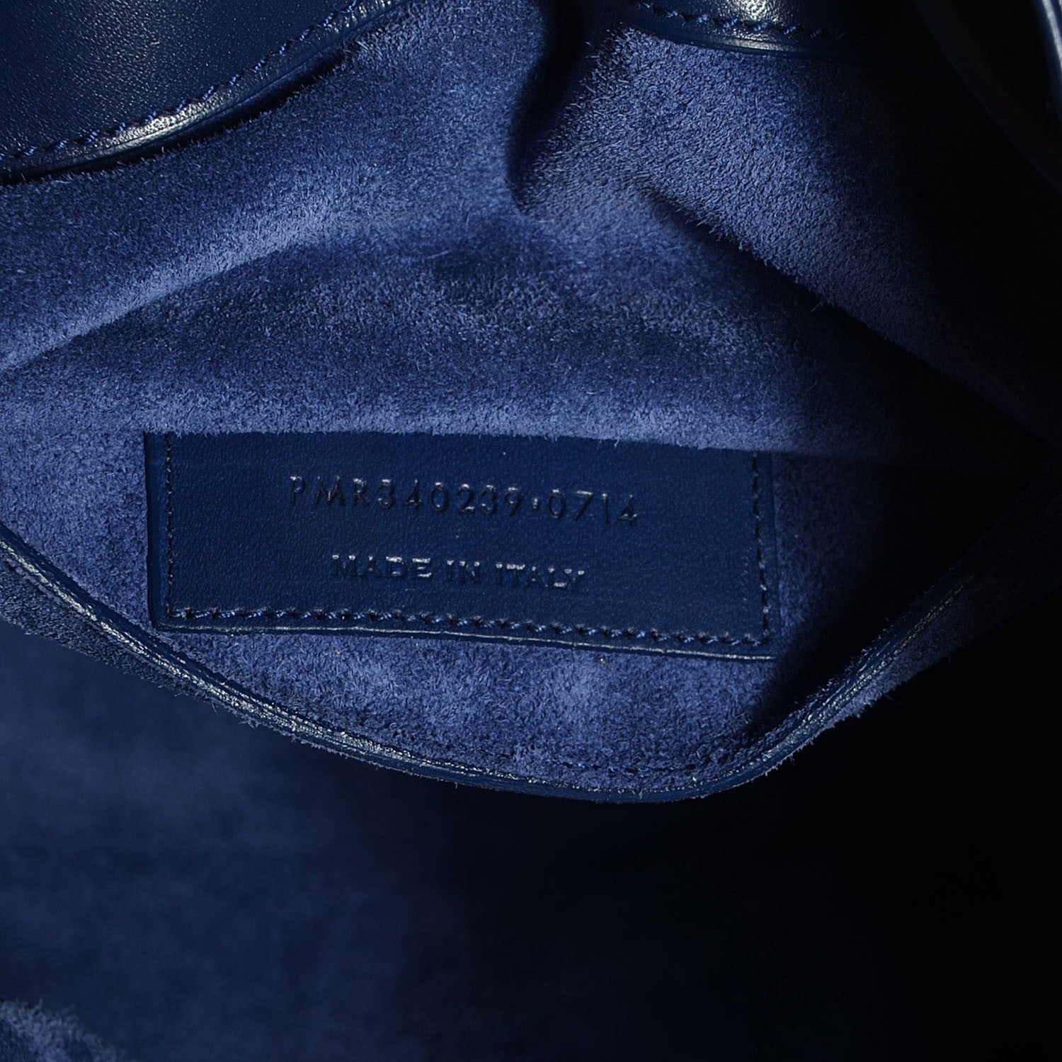 Saint Laurent Calfskin Large Emmanuelle Bucket Bag New Marine 7 of 7
