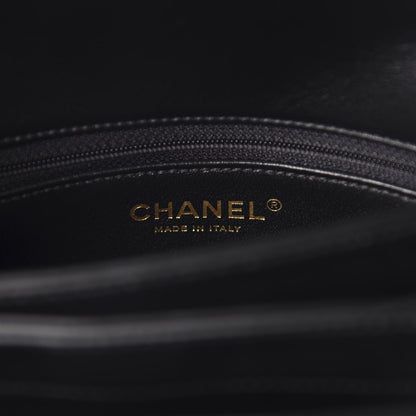 Chanel Lambskin Chevron Quilted Small Trendy CC Dual Handle Flap Bag Black 8 of 11