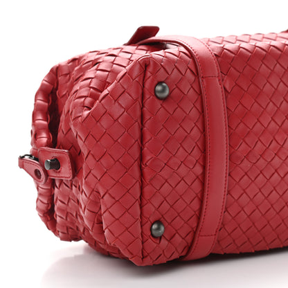 Bottega Veneta Nappa Intrecciato Montaigne Rings Satchel Red 11 of 12