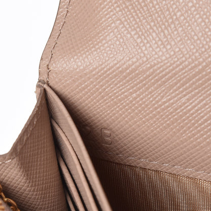 Prada Saffiano Shine Monochrome Continental Wallet Cipria 10 of 13