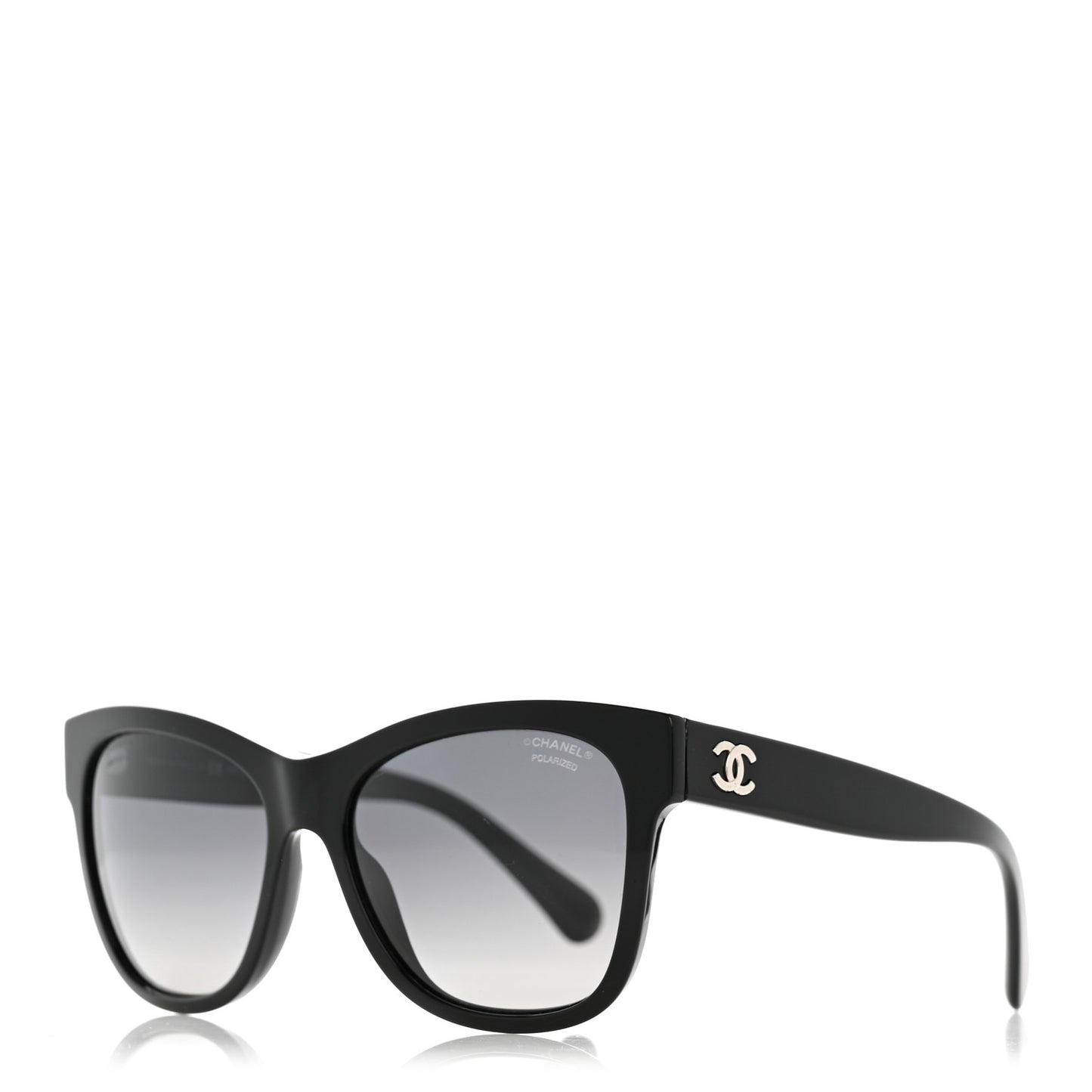 Acetate Polarized Square CC Sunglasses 5380 Black