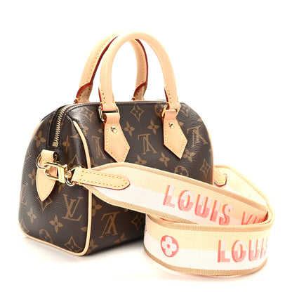 Louis Vuitton Monogram Speedy Bandouliere 20 Pink Orange 3 of 8