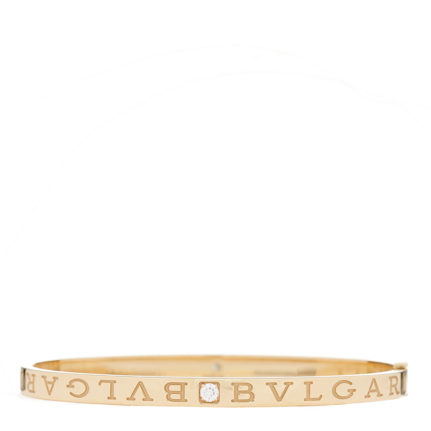 18K Yellow Gold Diamond B.Zero1 Essential Bangle Bracelet L