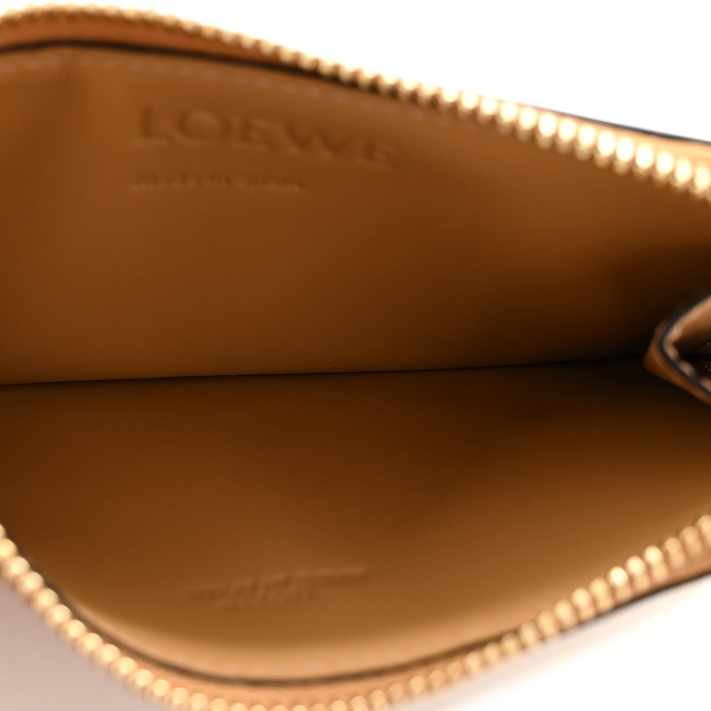 Calfskin Puzzle Colorblock Coin Card Holder Dune