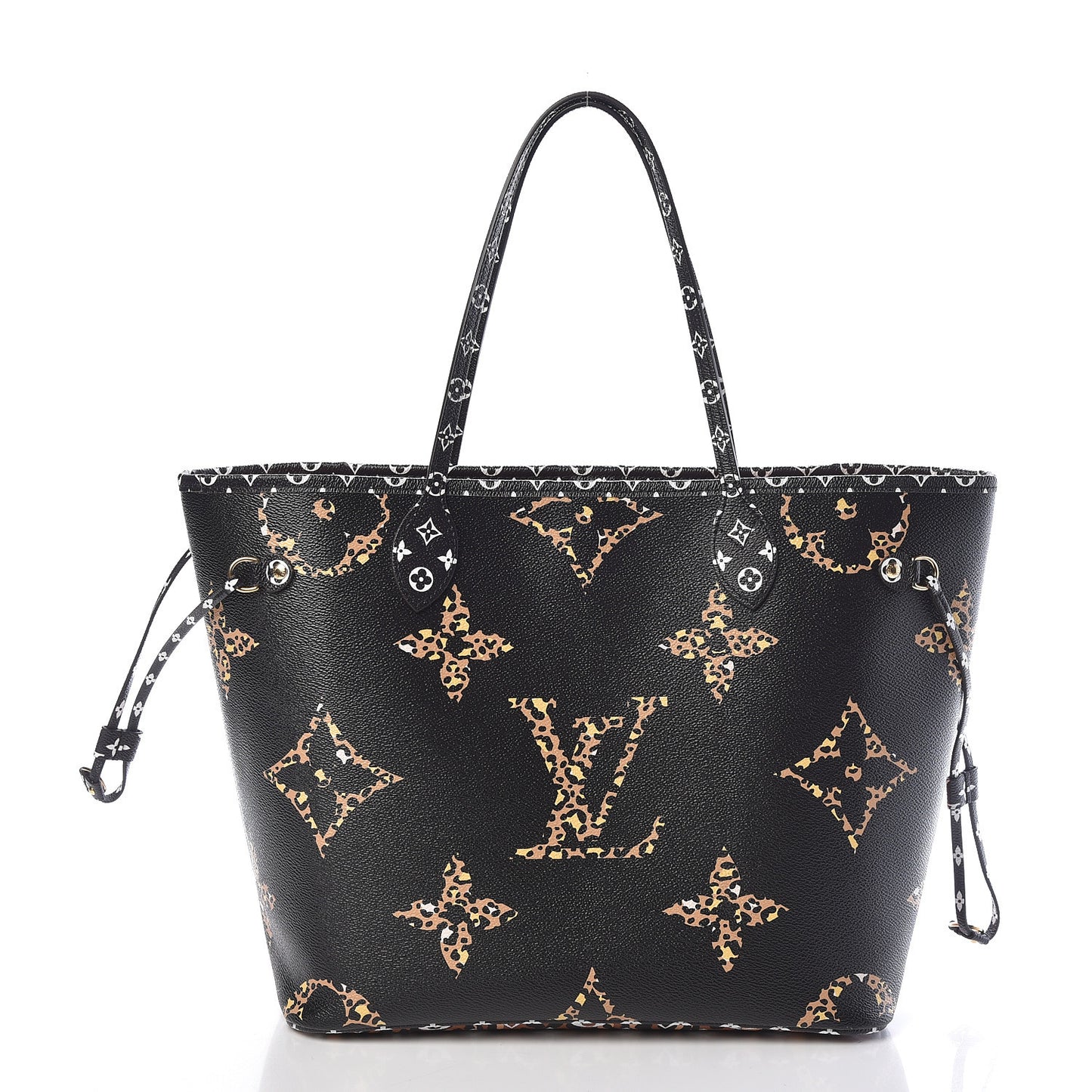 Monogram Giant Jungle Neverfull MM Black