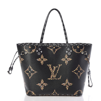 Louis Vuitton Monogram Giant Jungle Neverfull MM Black 3 of 11