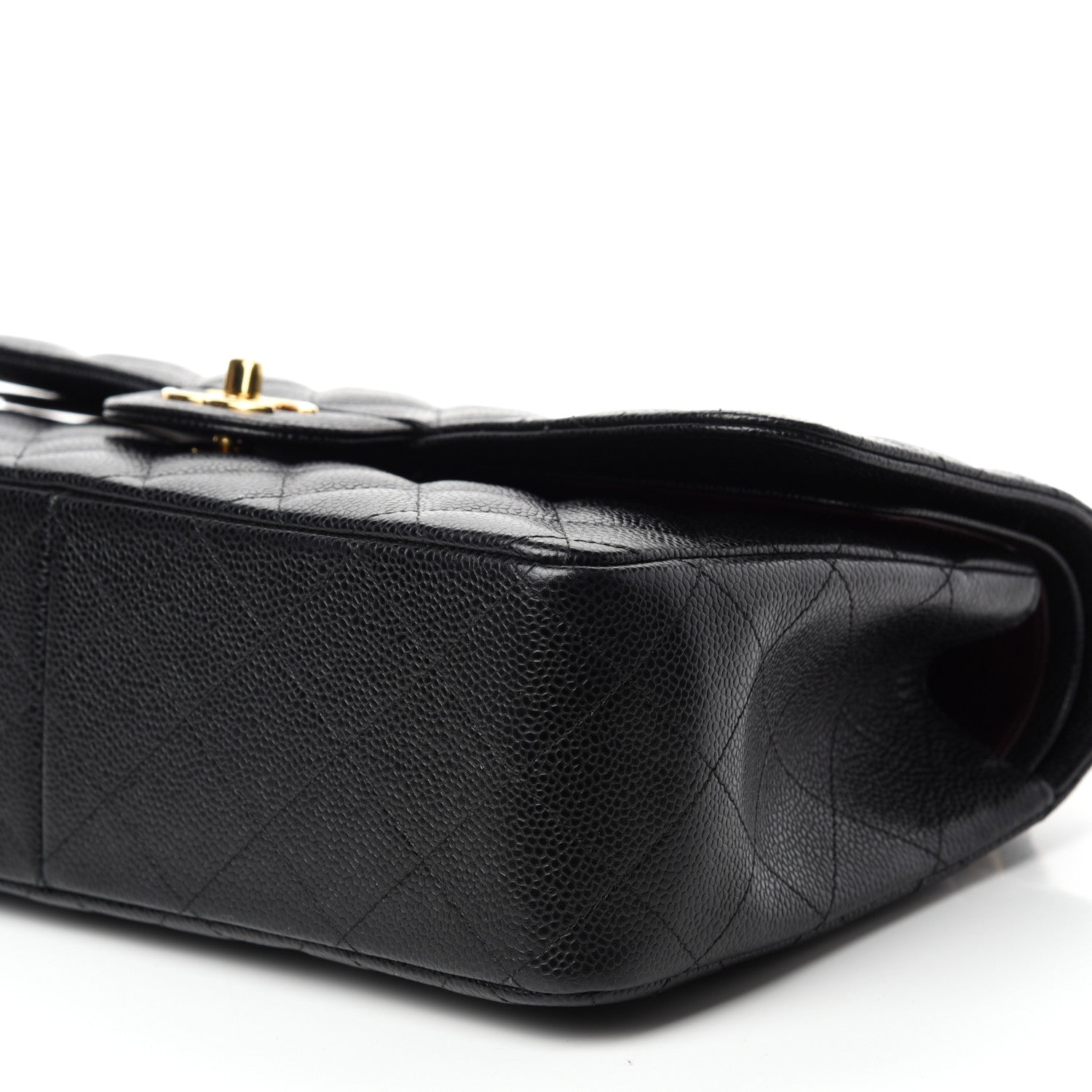 Chanel Caviar Quilted Jumbo Double Flap Black 7 of 11