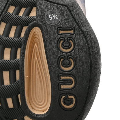 Gucci Ultralight Plume Calfskin Monogram Printed Mens Gucci Run Sneakers 9.5 Beige Blue 8 of 12