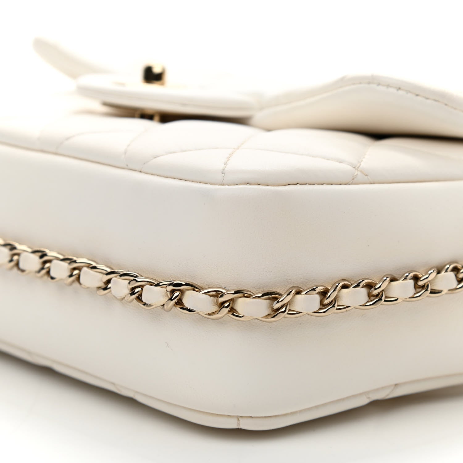 Chanel Lambskin Quilted Small My Precious Flap White 10 of 16