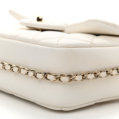 Chanel Lambskin Quilted Small My Precious Flap White 10 of 16