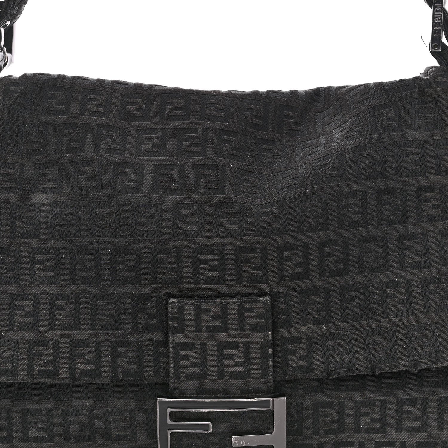 Fendi Zucchino Mama Baguette Black 8 of 19