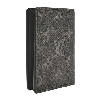 Louis Vuitton Brushed Monogram Pocket Organizer Black White 3 of 7