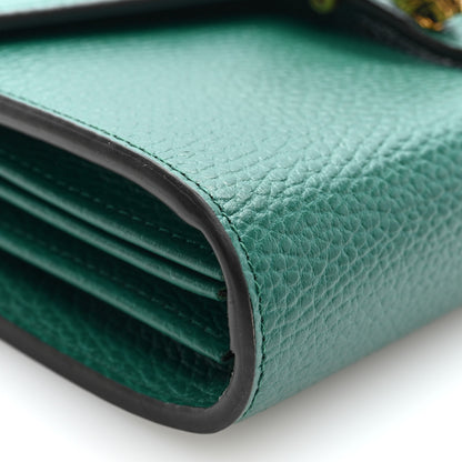 Gucci Calfskin Mini Dionysus Chain Wallet Emerald 8 of 9
