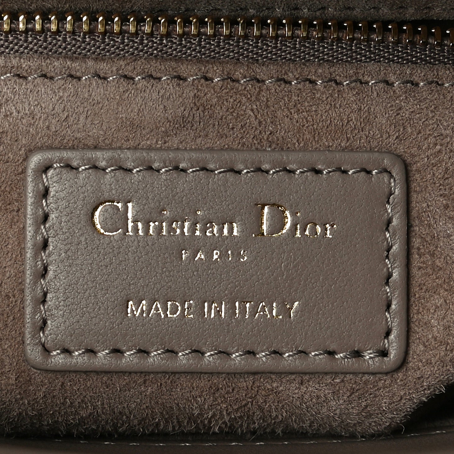 Lambskin Cannage Small My ABCDior Lady Dior Warm Taupe