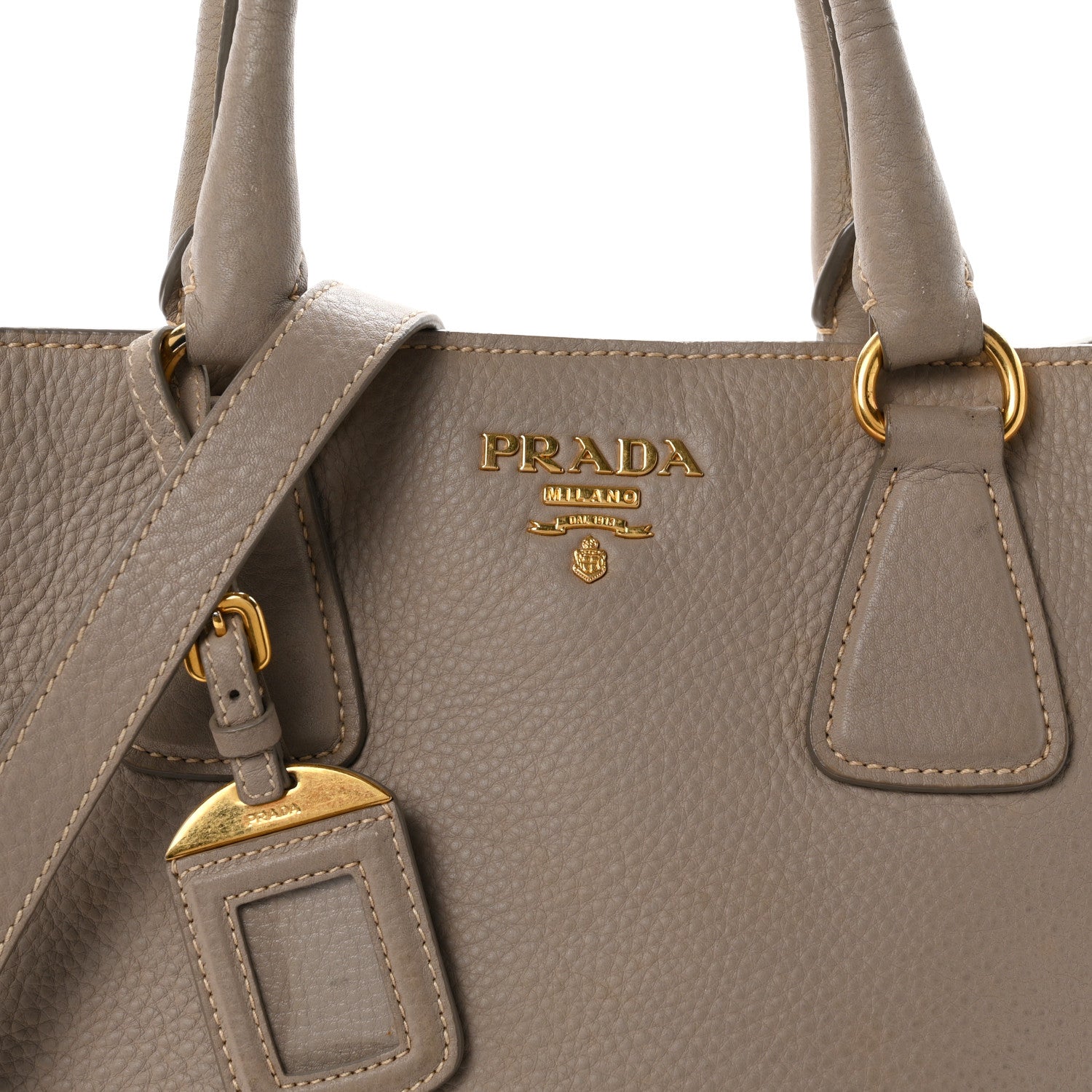 Prada Vitello Daino Tote Pomice 8 of 11