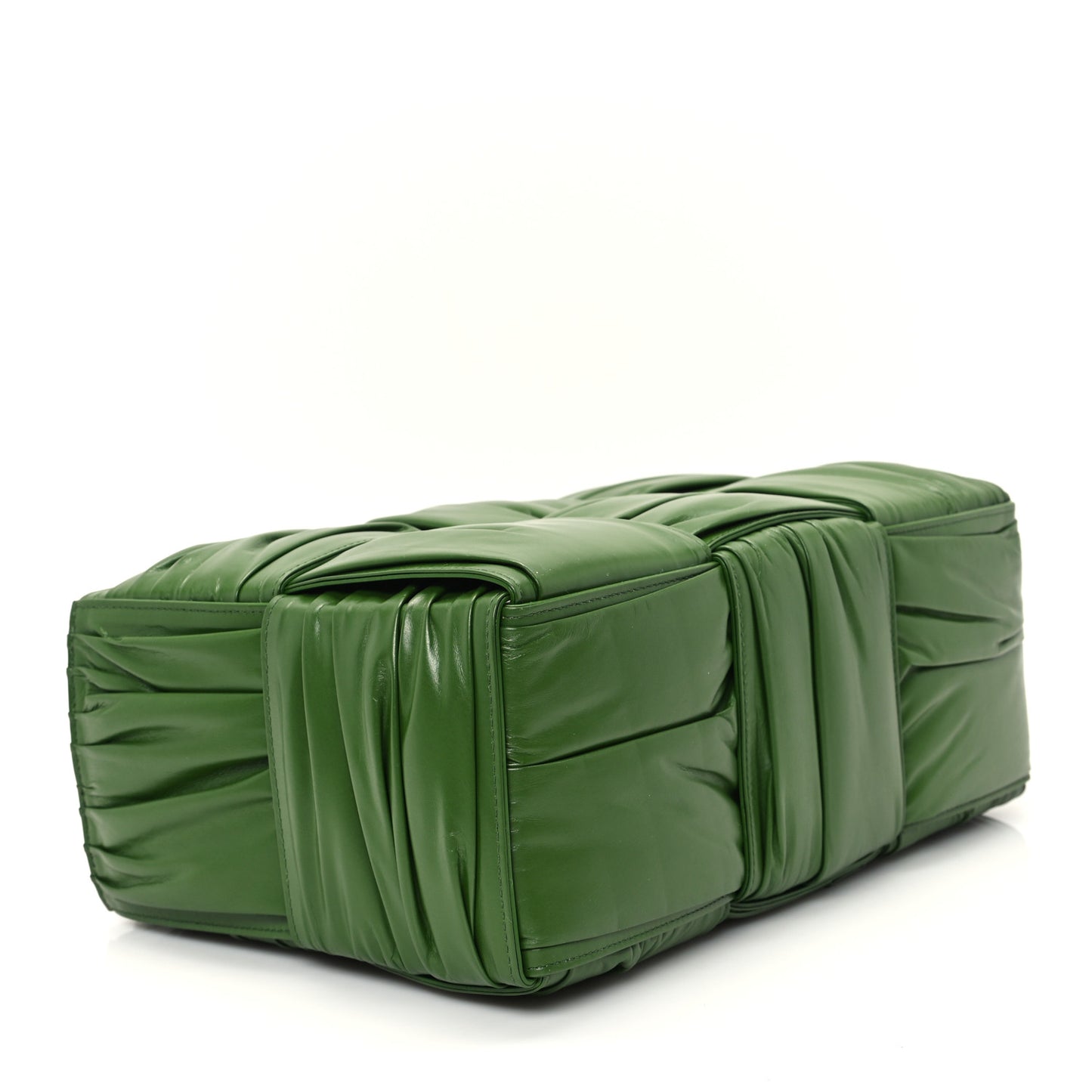 Foulard Intrecciato Pleated Medium Arco Tote Avocado
