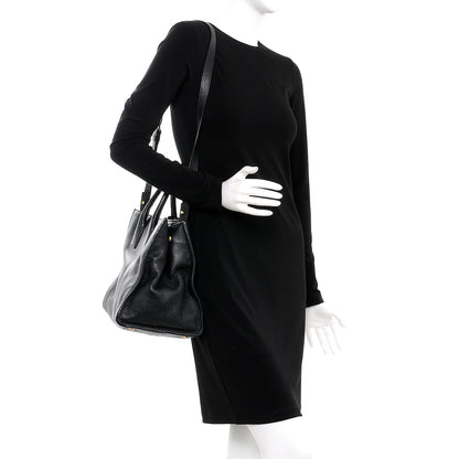 Prada Vitello Daino Shopping Tote Nero Black 2 of 10