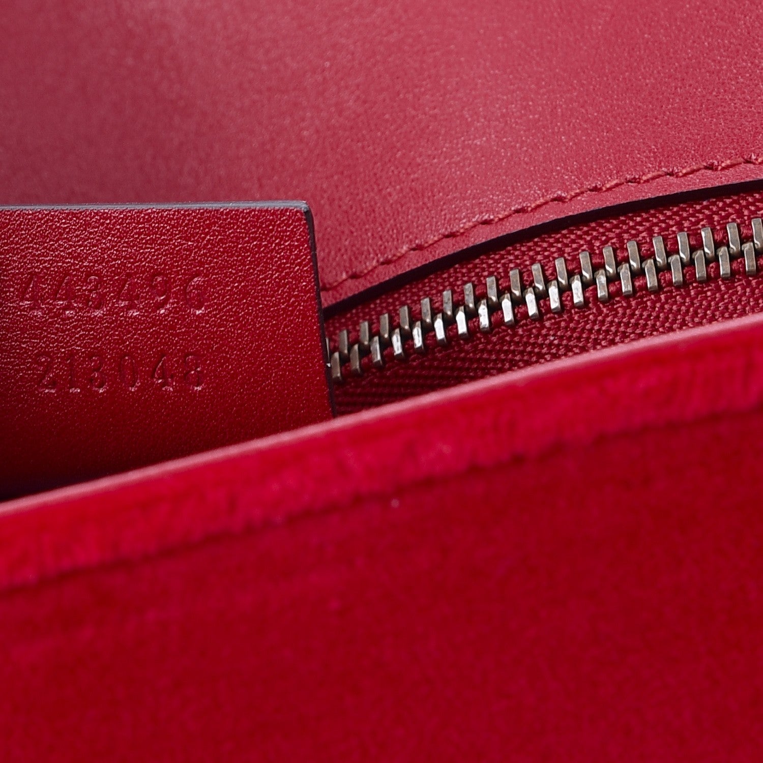 Gucci Velvet Matelasse Medium GG Marmont Shoulder Bag Hibiscus Red 9 of 9