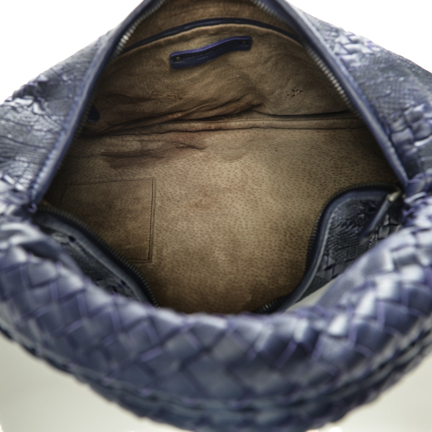 Bottega Veneta Embroidered Nappa Intrecciato Large Veneta Hobo Atlantic 5 of 8