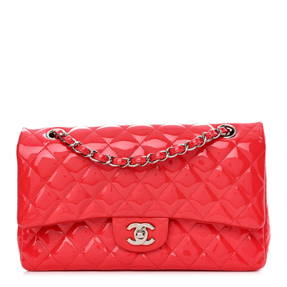 Chanel Patent Calfskin Quilted Medium Double Flap Red 1 of 12