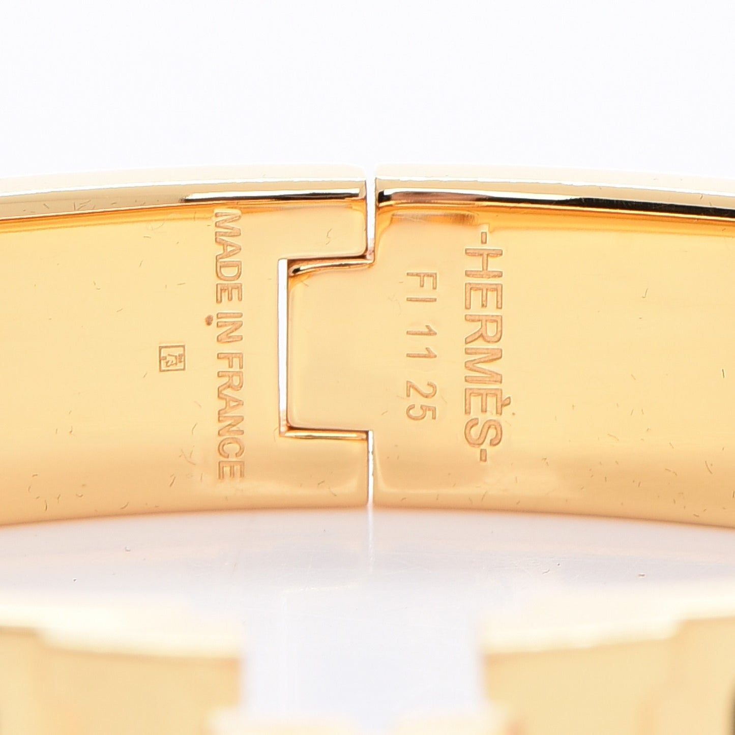 Enamel Narrow Clic Clac H Bracelet PM Black