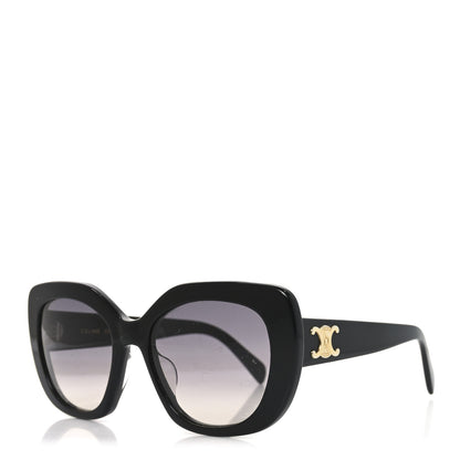 Celine Acetate Triomphe 01 Square Sunglasses CL 40226U Black 1 of 7