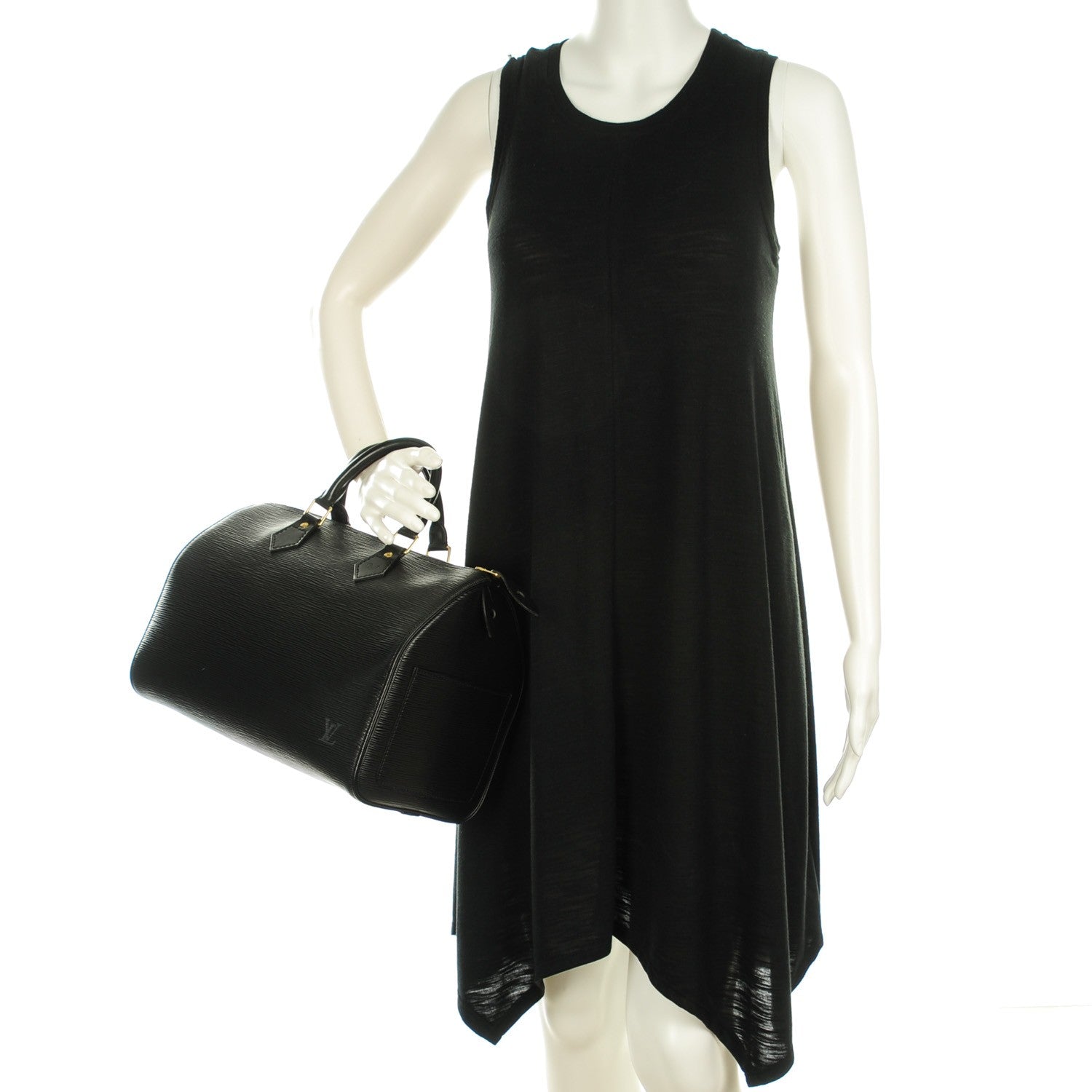 Louis Vuitton Epi Speedy 30 Black 2 of 7