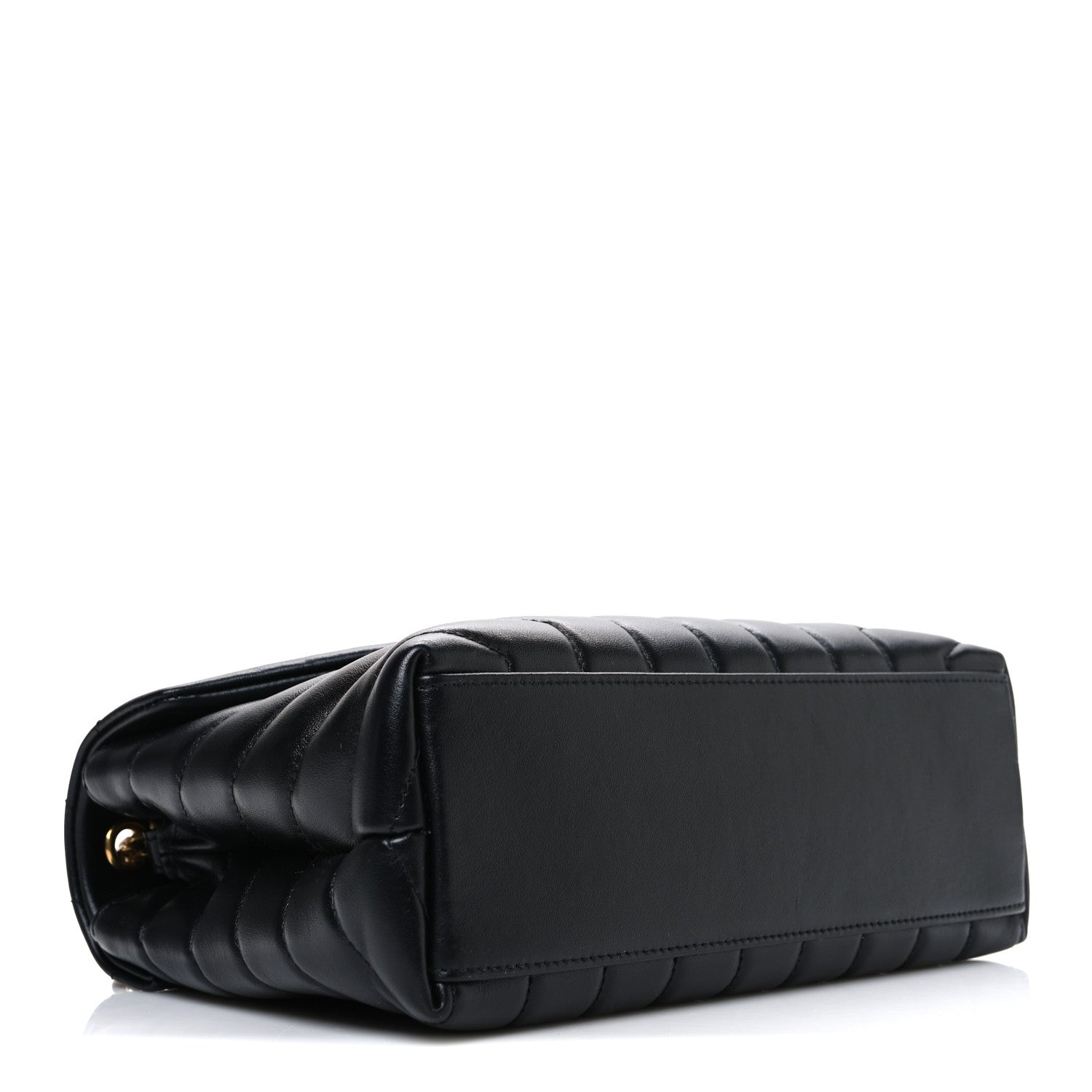 Saint Laurent Calfskin Y Quilted Monogram Small Loulou Chain Satchel Black 4 of 10