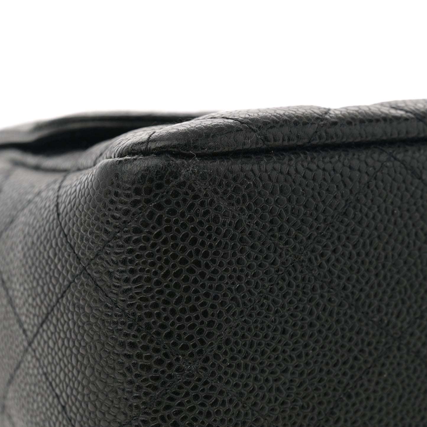 Caviar Quilted Jumbo Single Flap Black