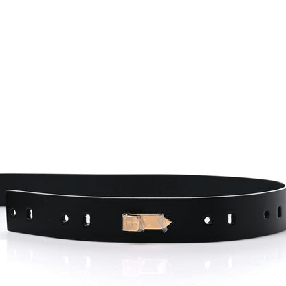 Versace X FENDI Calfskin Fendace Logo Belt 100 40 Black 4 of 6