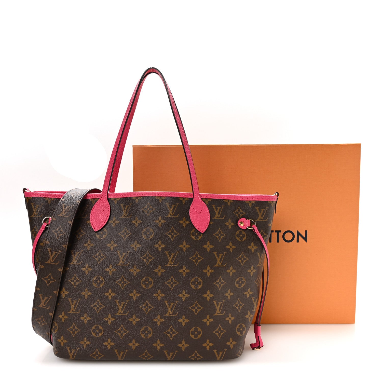 Louis Vuitton Monogram Inside Out Neverfull Bandouliere MM Rose Pondichery 10 of 10