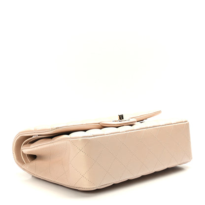 Chanel Iridescent Calfskin Quilted Medium Double Flap Beige 4 of 10