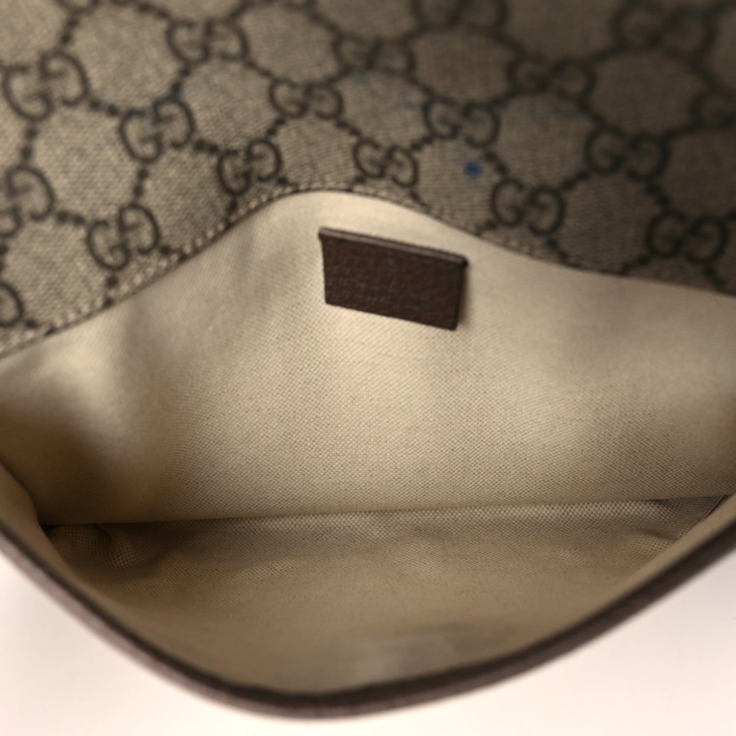 GG Supreme Monogram Neo Vintage Web Belt Bag Brown