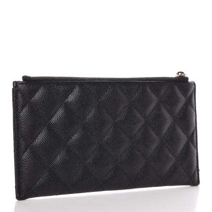 Chanel Caviar Quilted Classic Zip Pouch Black 3 of 8