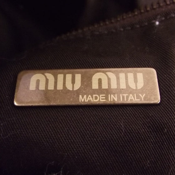 Miu Miu Suede Tote with Leather Pochette 8 of 12