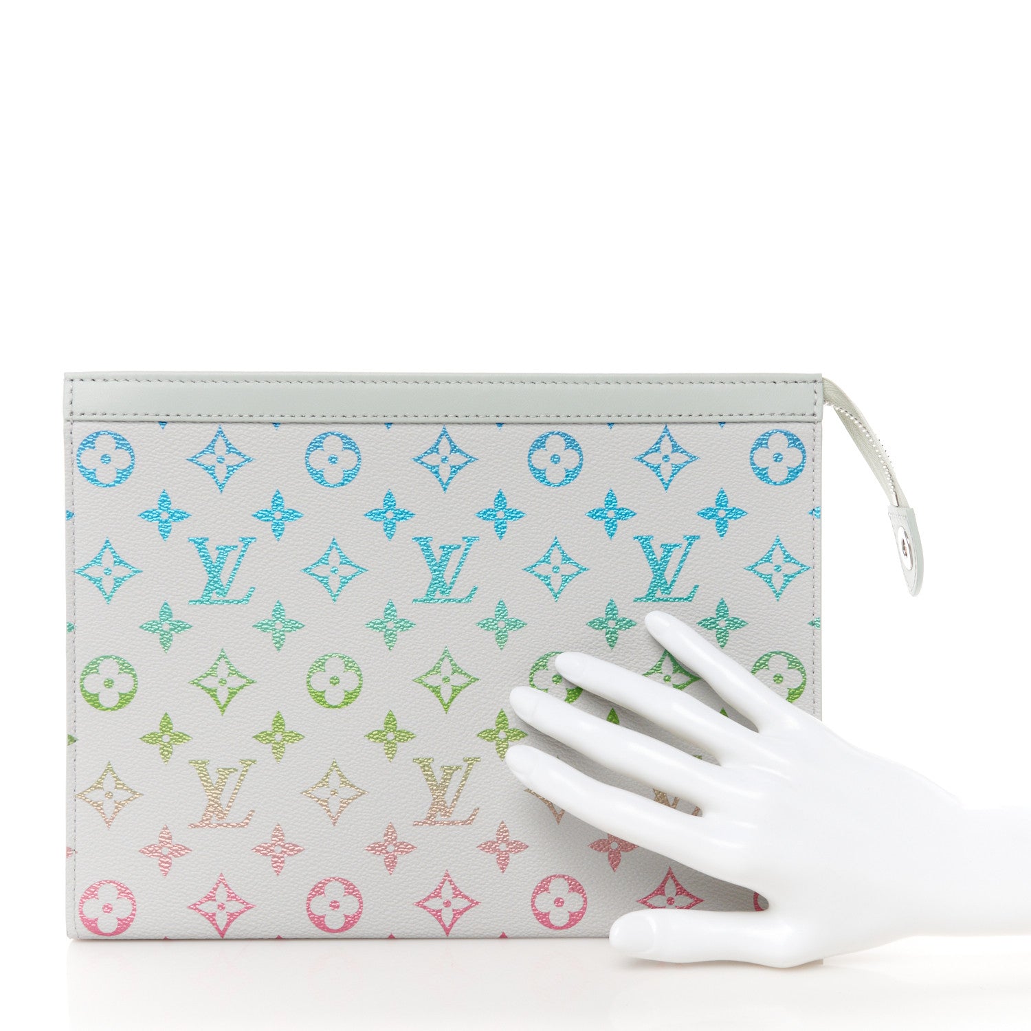 Louis Vuitton Monogram Pochette Voyage Gradient Grey 2 of 8