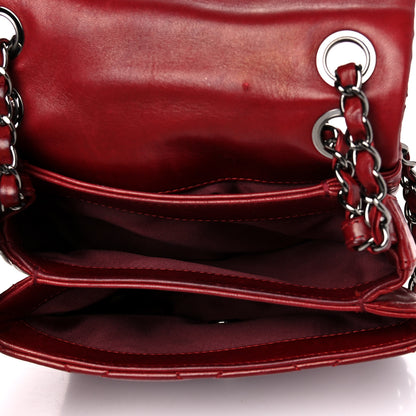 Chanel Lambskin Quilted Mini Chanel 3 Flap Red 5 of 22