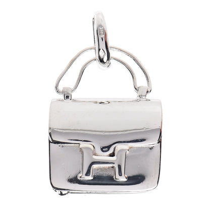 Hermes Sterling Silver Constance Charm Pendant 1 of 4