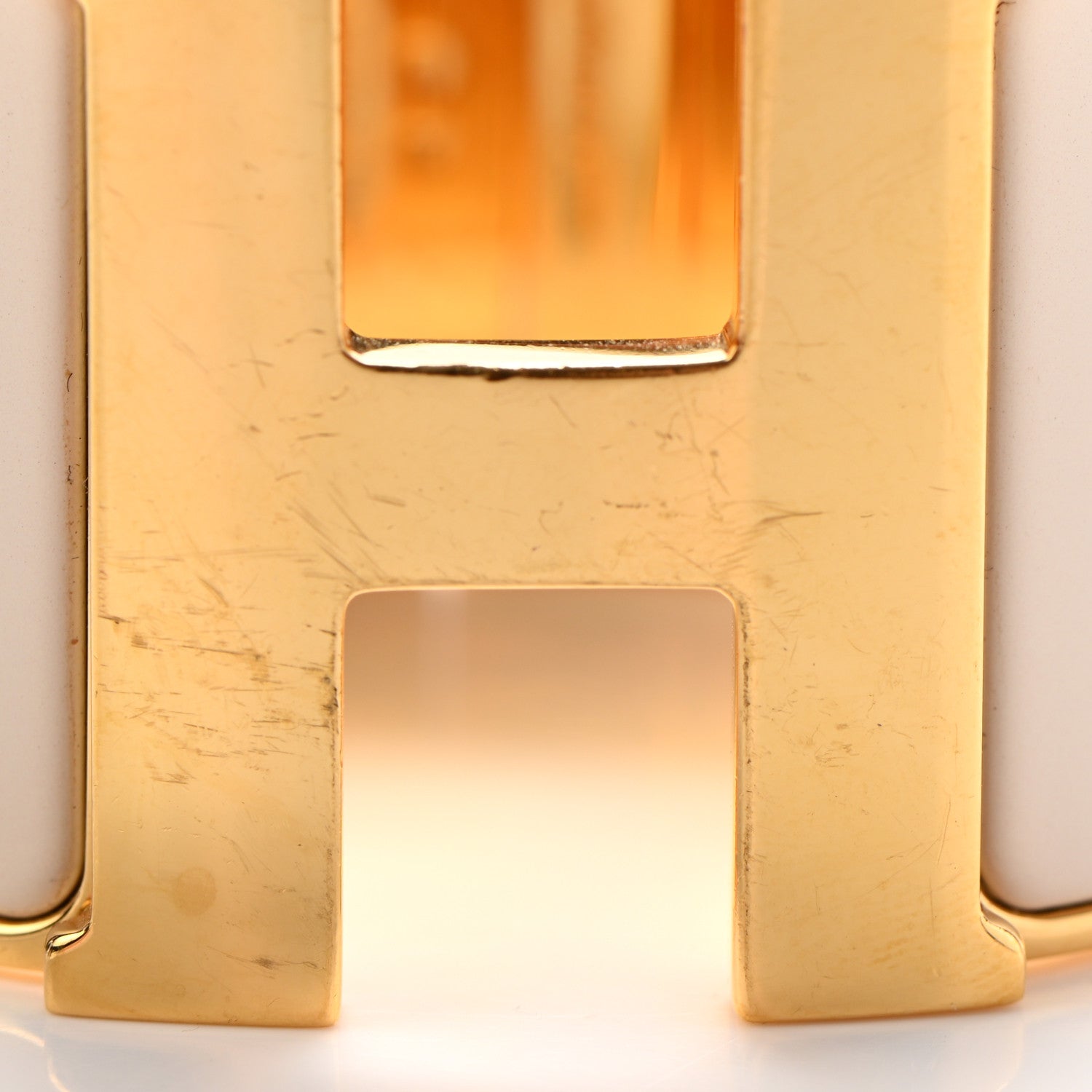 Hermes Enamel Extra Wide Clic Clac H Bracelet PM Blanc Percale 7 of 7