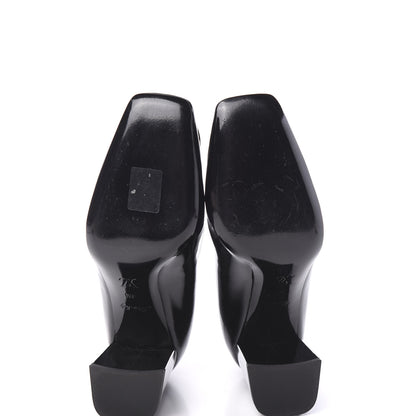 Louis Vuitton LOUIS VUITTON Patent Calfskin Madeleine Pumps 38.5 Black 5 of 9