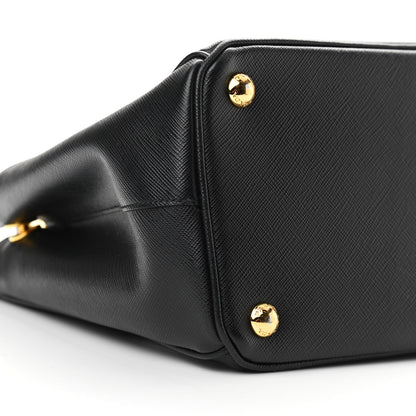 Prada Saffiano Medium Galleria Double Zip Tote Black 9 of 12