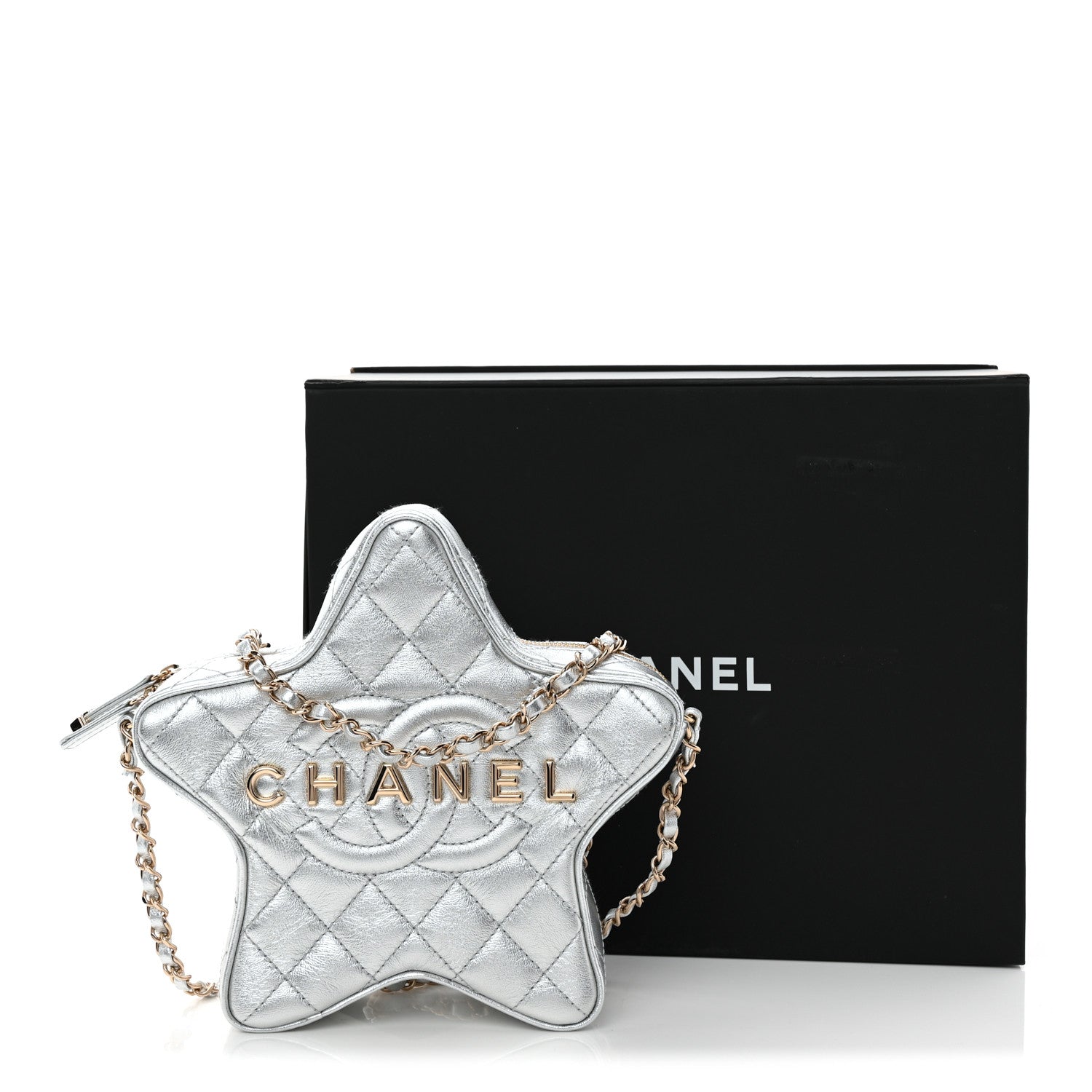 Chanel Metallic Lambskin Walk Of Fame Bag Silver 11 of 11