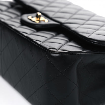 Chanel Lambskin Quilted Jumbo Double Flap Black 6 of 8
