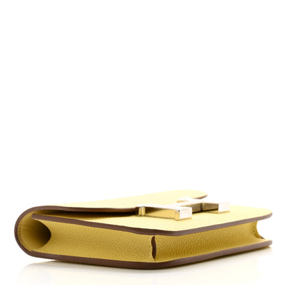 Hermes Epsom Constance Slim Wallet Jaune Poussin 5 of 11