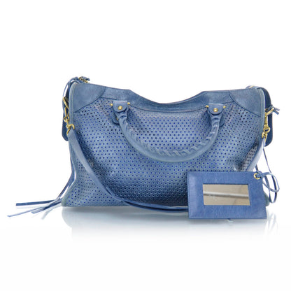 Balenciaga Agneau Perforated Dot City 3 of 9