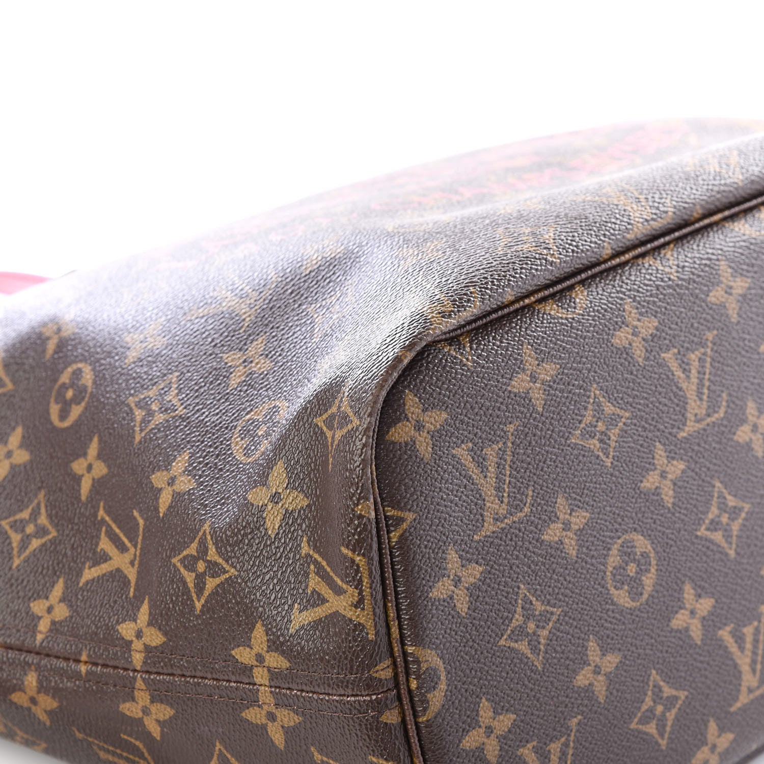 Louis Vuitton Monogram Articles de Voyage Ikat Neverfull MM Rose Velours 5 of 11