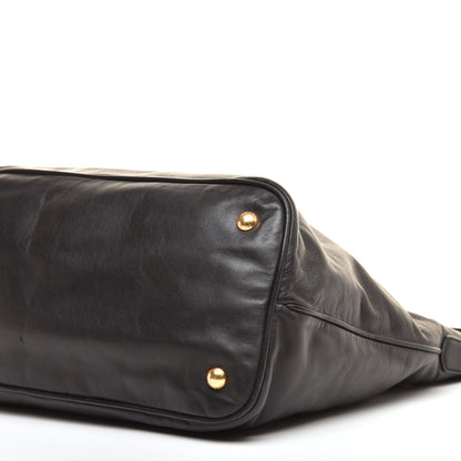 Prada Soft Calfskin Shopping Tote Black 8 of 10