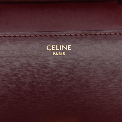 Celine Box Calfskin Small Classic Box Flap Bag Burgundy 6 of 8